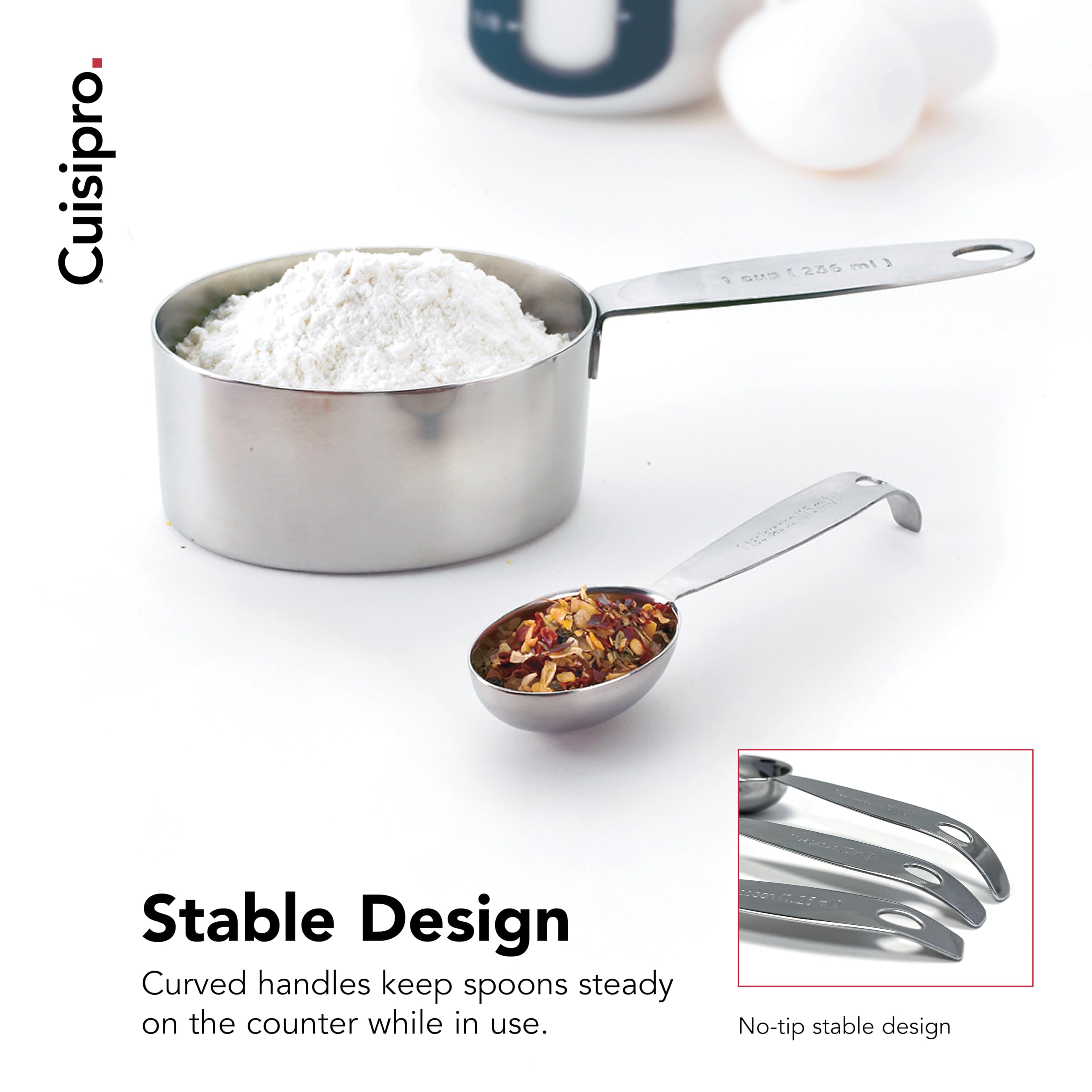 Amazon.com: CUISIPRO Measuring Cup & Spoon Set SS: Home & Kitchen